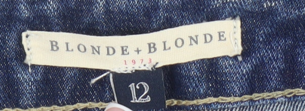 Blonde+Blonde Women's Blue Denim Cut-Off Shorts Size 12