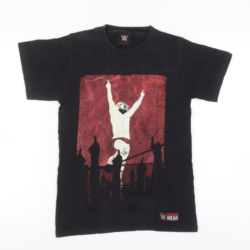 WWE Men's Black Graphic Print T-Shirt - Size S