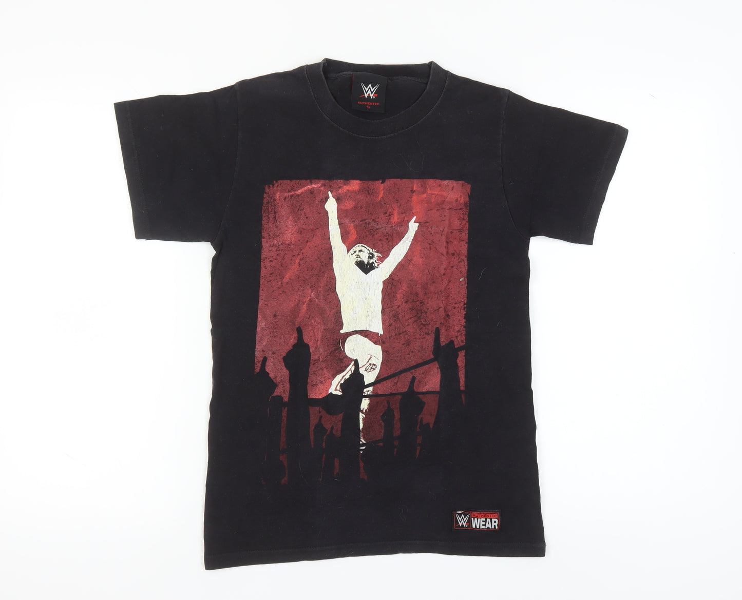 WWE Men's Black Graphic Print T-Shirt - Size S