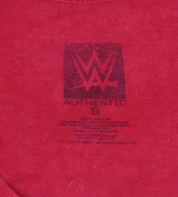 WWE Red T-Shirt Unisex Adults Size S Sports Casual
