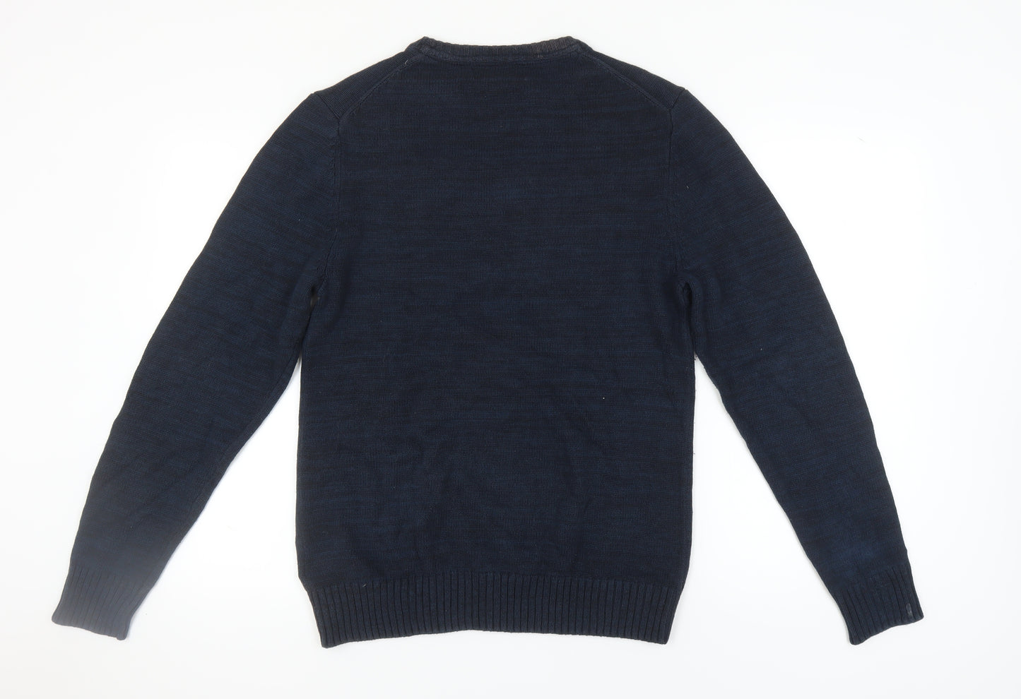 H&M Men's Blue Pullover Jumper M - Casual Style
