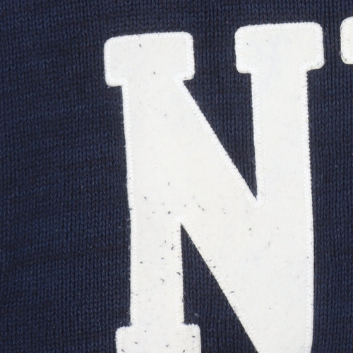 H&M Men's Blue Pullover Jumper M - Casual Style