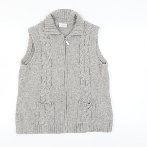 Cotswold Collections Grey Wool Cashmere Women’s Vest 2XL