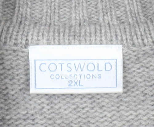 Cotswold Collections Grey Wool Cashmere Women’s Vest 2XL
