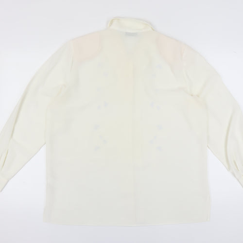 Holmewood Women's Ivory Embroidered Button-Up Shirt