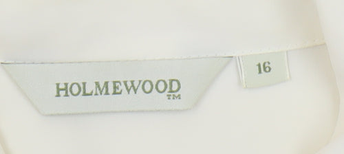 Holmewood Women's Ivory Embroidered Button-Up Shirt