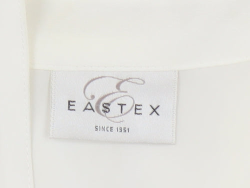 Eastex Women's White Button-Up Blouse Size 14