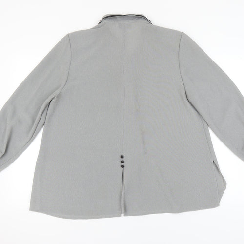 Saloos Women's Grey Check Blouse Size 14