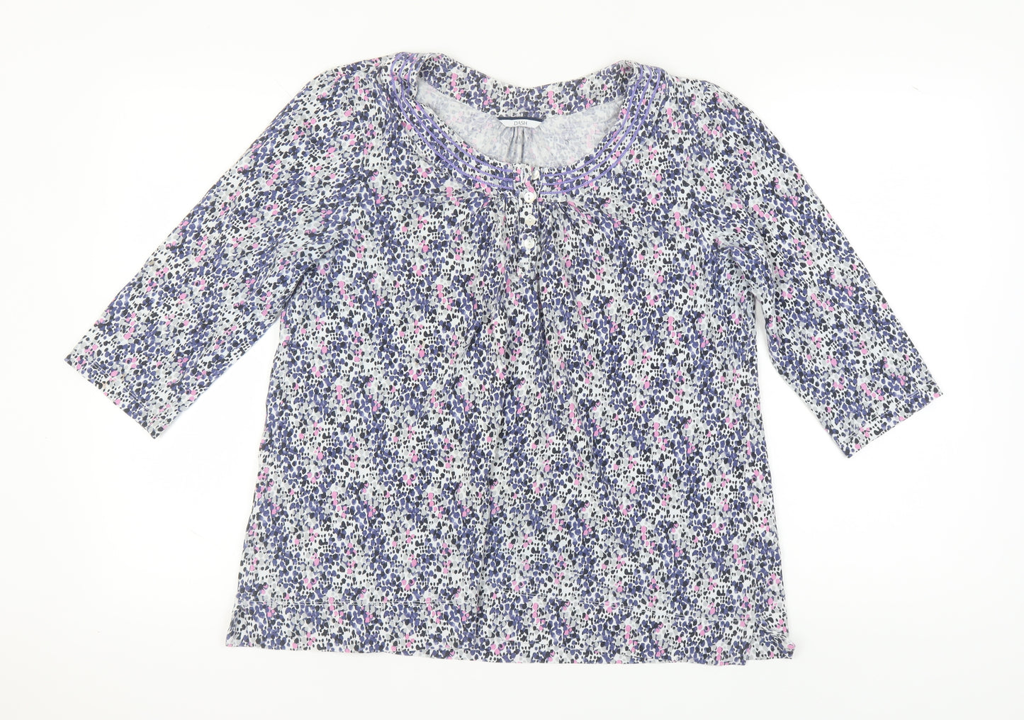 Dash Women's Multicoloured Animal Print Blouse Size 18