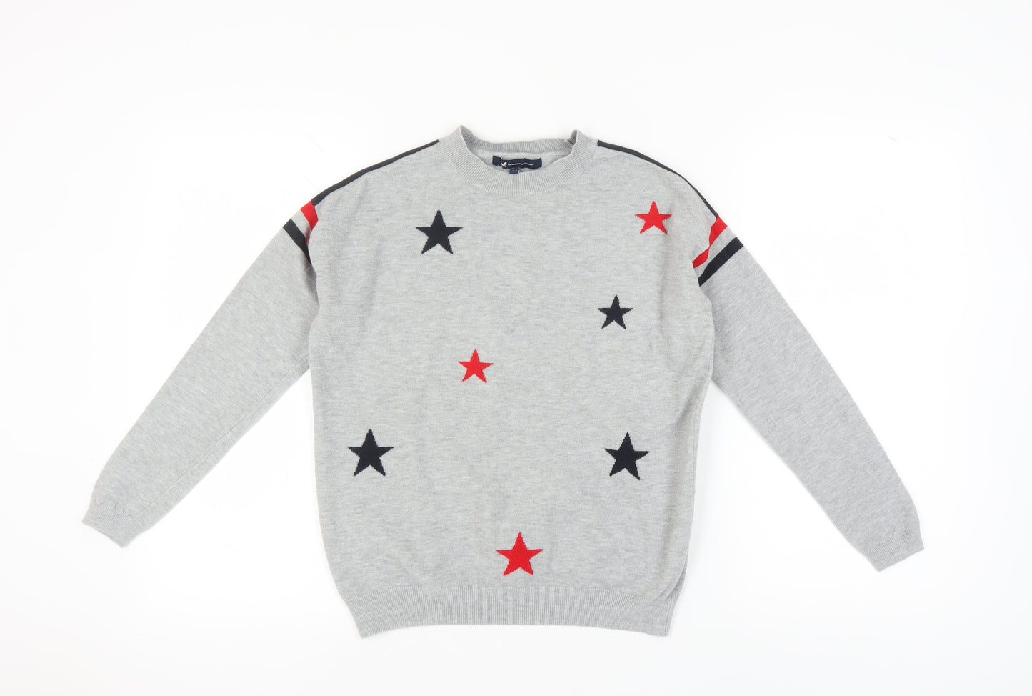 Crew Clothing Women's Grey Star Pullover Jumper XS