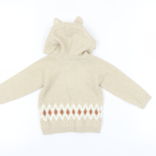 Marks & Spencer Baby Beige Peter Rabbit Henley Jumper, 9-12 Months