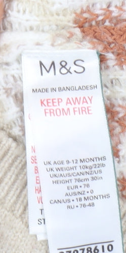 Marks & Spencer Baby Beige Peter Rabbit Henley Jumper, 9-12 Months