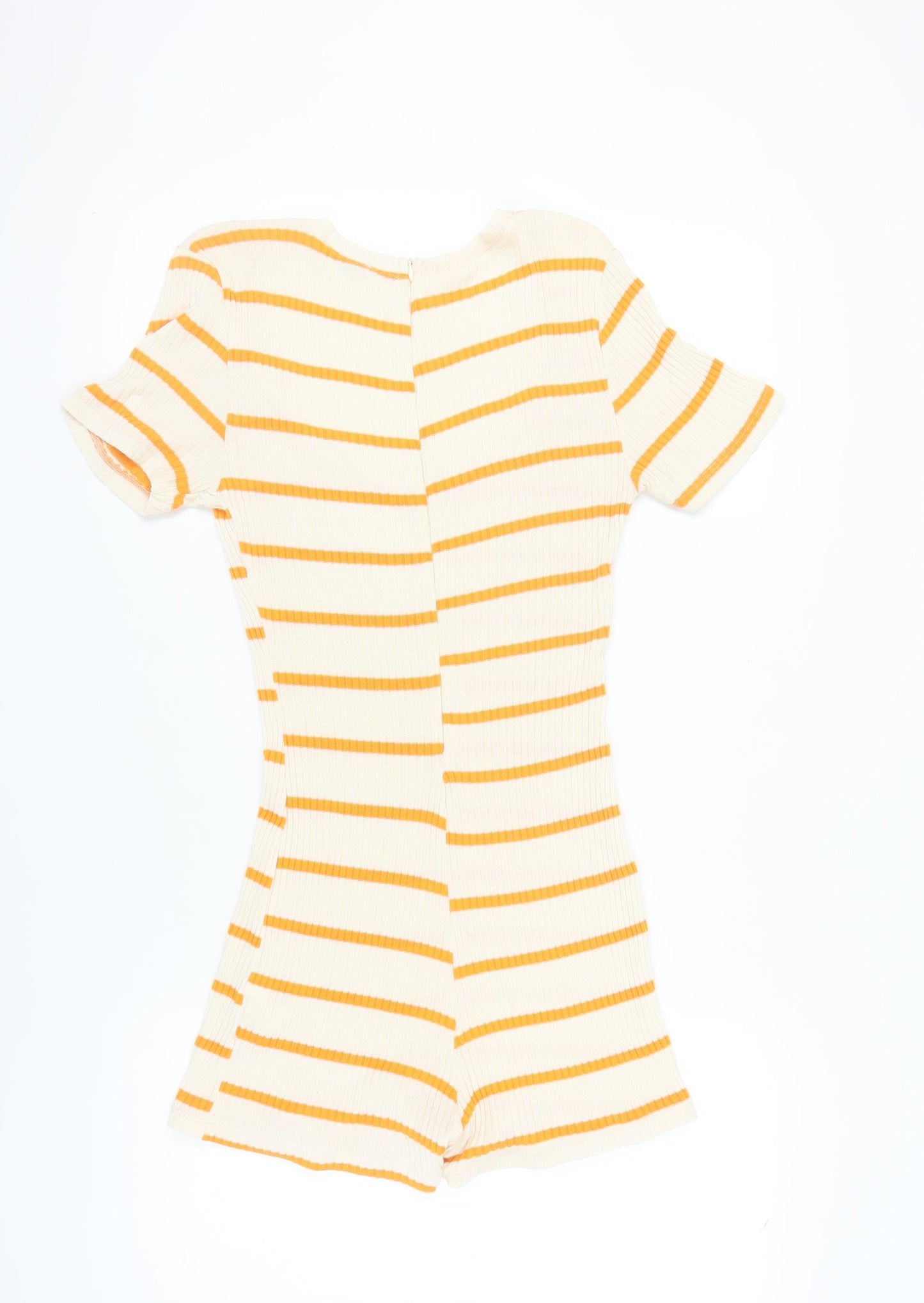 Zara Women's Striped Playsuit, Size 14, Multicoloured