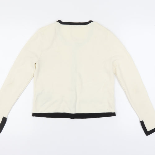 Zara Knit Women's Ivory Cardigan Medium