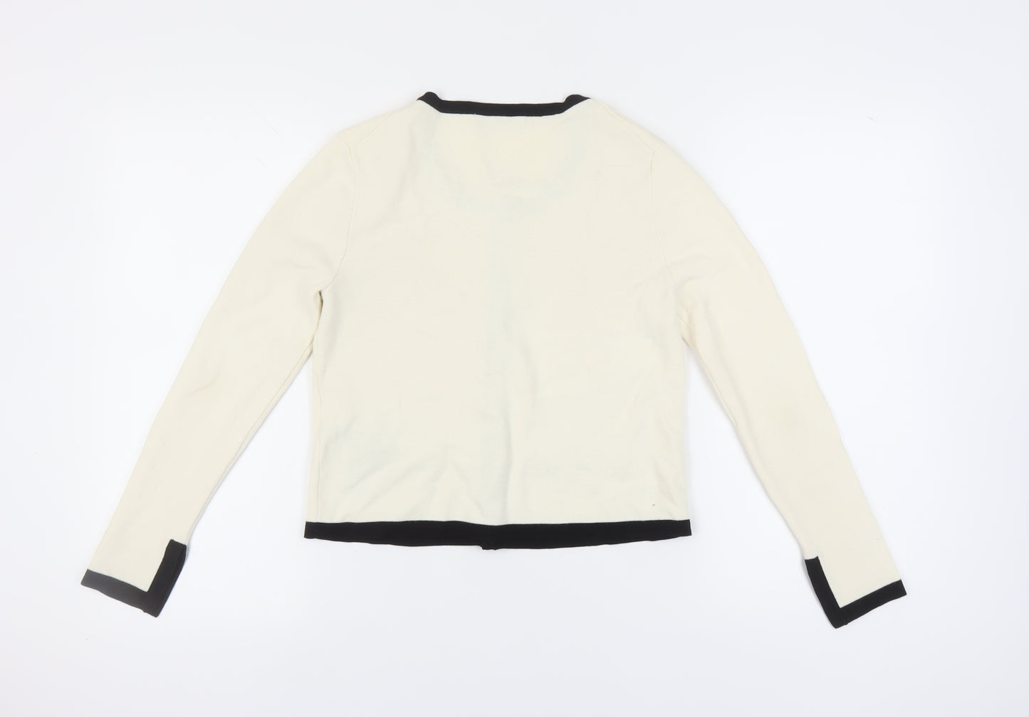 Zara Knit Women's Ivory Cardigan Medium