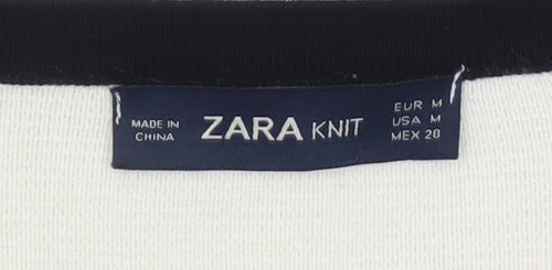 Zara Knit Women's Ivory Cardigan Medium