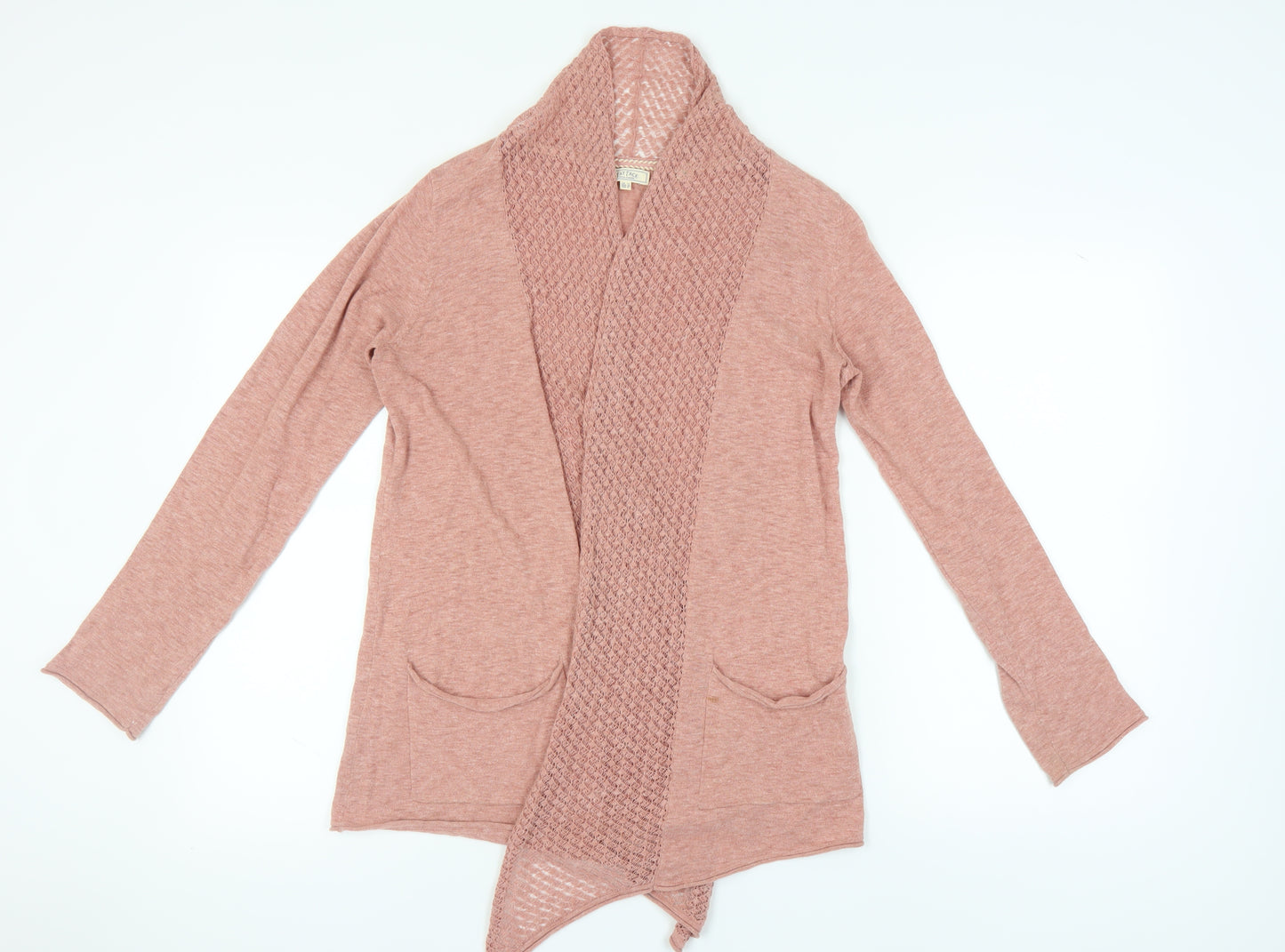 Fat Face Women’s Pink Long Sleeve Cotton Cardigan Size 12