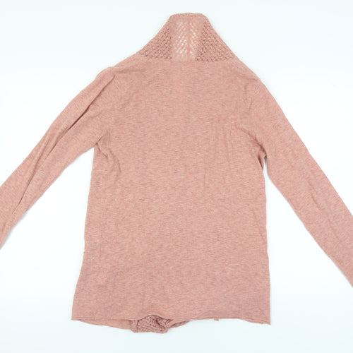 Fat Face Women’s Pink Long Sleeve Cotton Cardigan Size 12