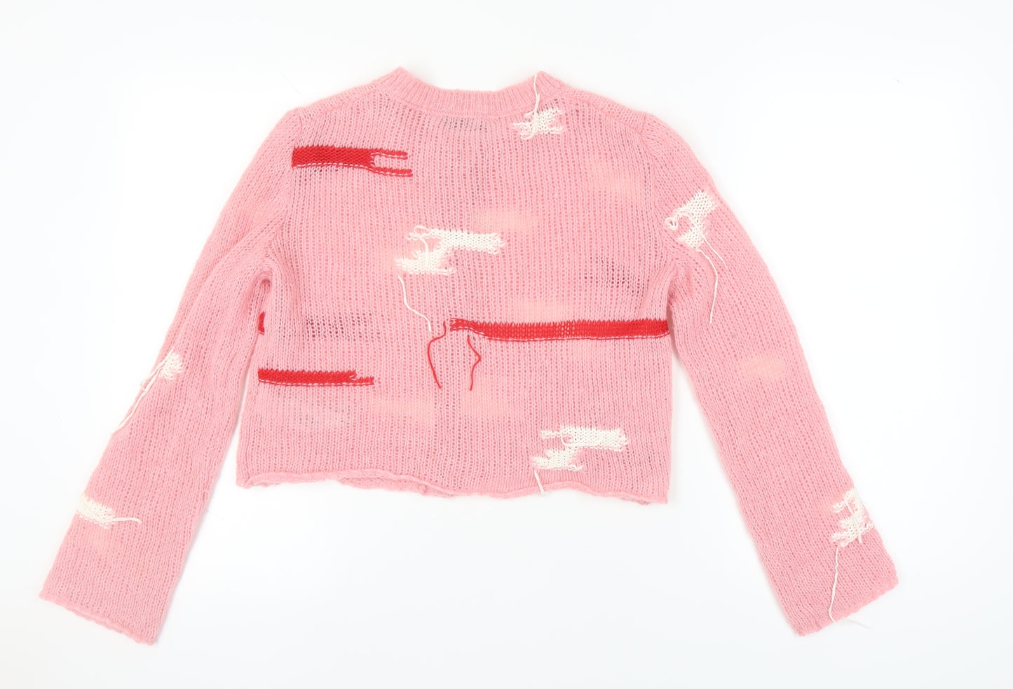 ZARA Women's Pink Cardigan Size 10