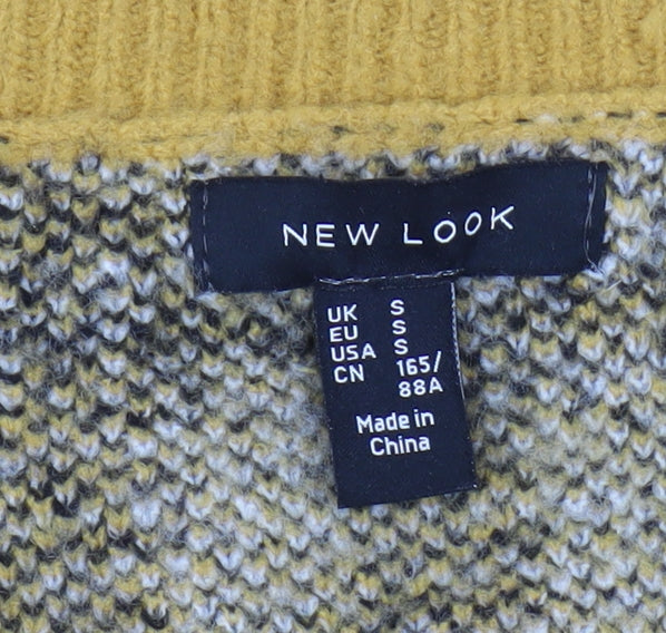 New Look Women's Multicoloured Plaid Cardigan S