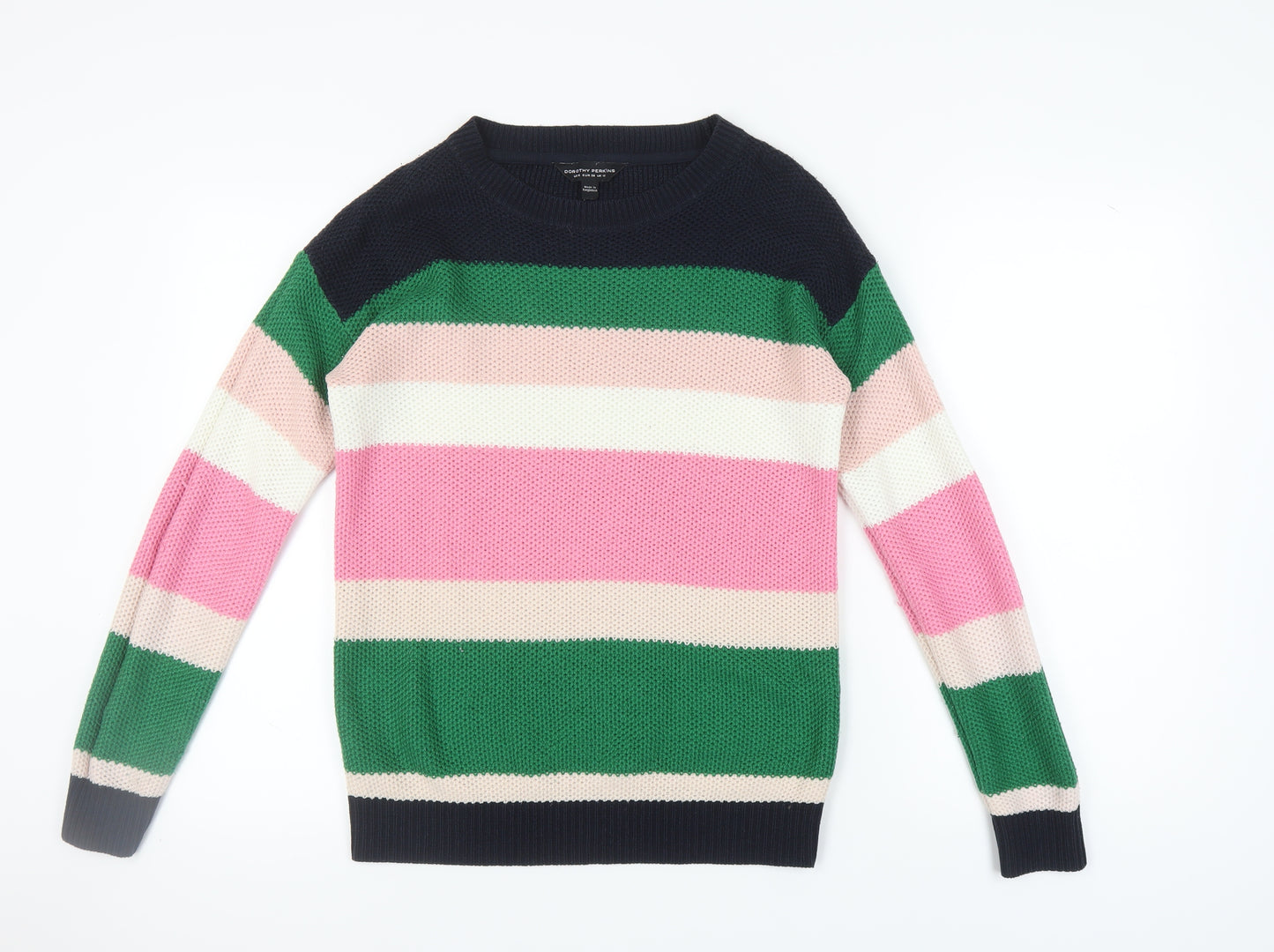 Dorothy Perkins Women’s Multicoloured Striped Jumper Size 10