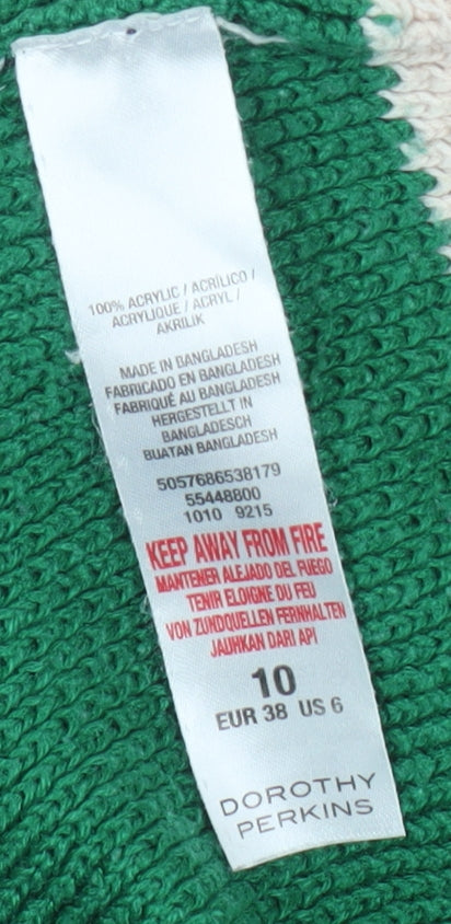 Dorothy Perkins Women’s Multicoloured Striped Jumper Size 10