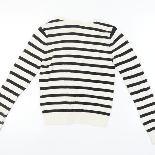 H&M Women’s Striped Cardigan Multicoloured Size 10