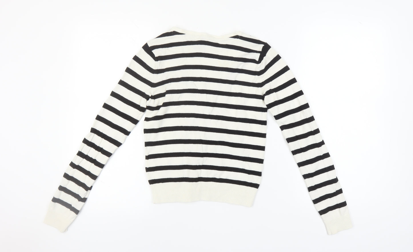 H&M Women’s Striped Cardigan Multicoloured Size 10