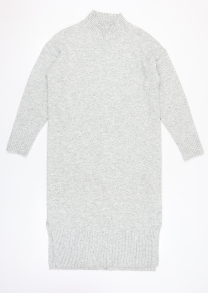 New Look Women's Grey Jumper Dress S High Neck
