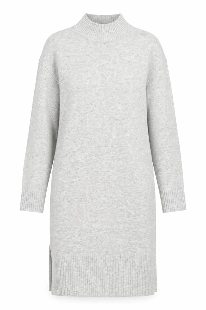 New Look Women's Grey Jumper Dress S High Neck