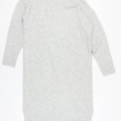 New Look Women's Grey Jumper Dress S High Neck