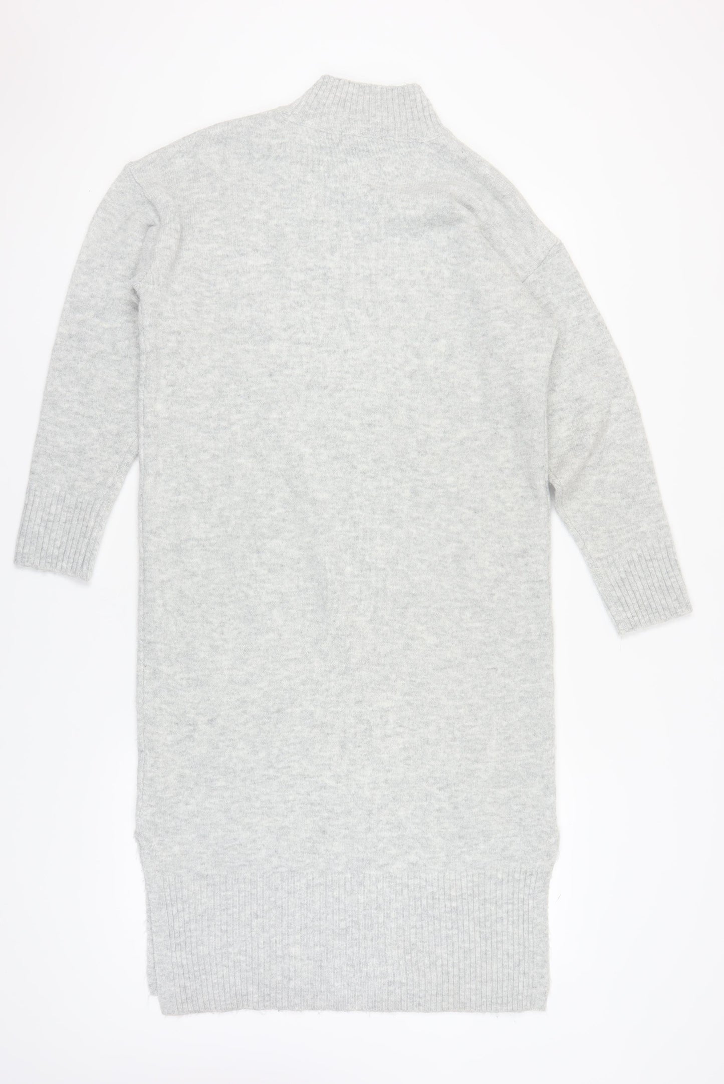 New Look Women's Grey Jumper Dress S High Neck