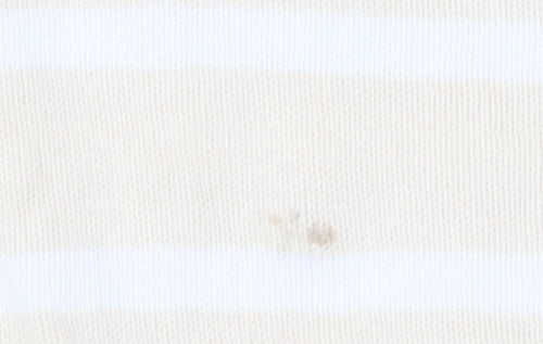 Jeanne Pierre Women's Beige Striped Pullover Jumper M