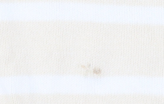 Jeanne Pierre Women's Beige Striped Pullover Jumper M