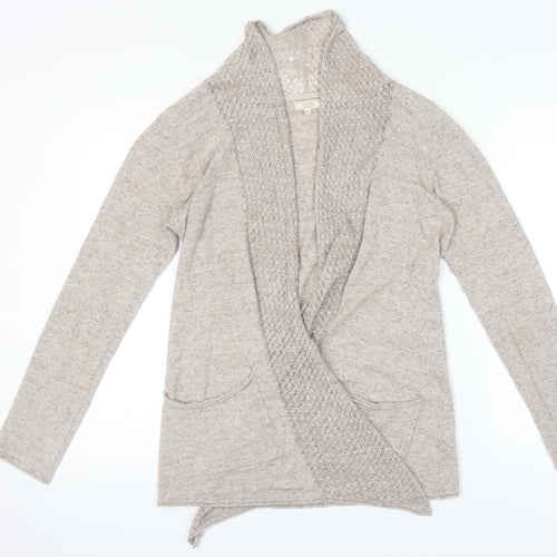 Fat Face Women's Beige Cotton Cardigan Size 12