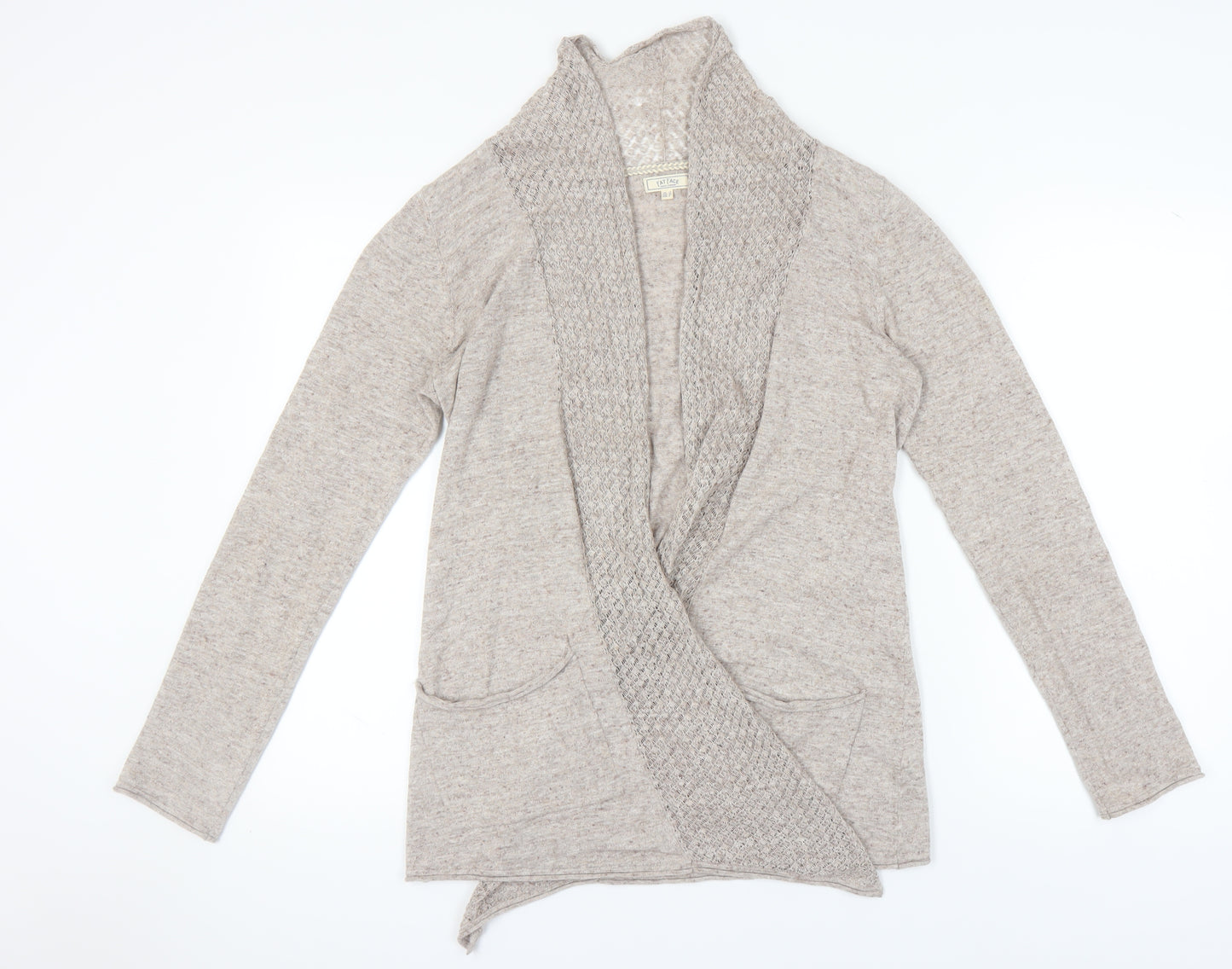 Fat Face Women's Beige Cotton Cardigan Size 12