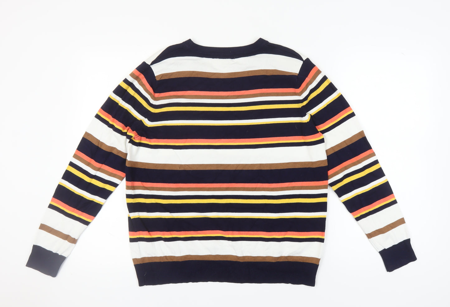 M&Co Women's Multicoloured Striped Pullover Jumper