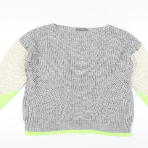 Next Women's Grey Pullover Jumper - Size S, Knit