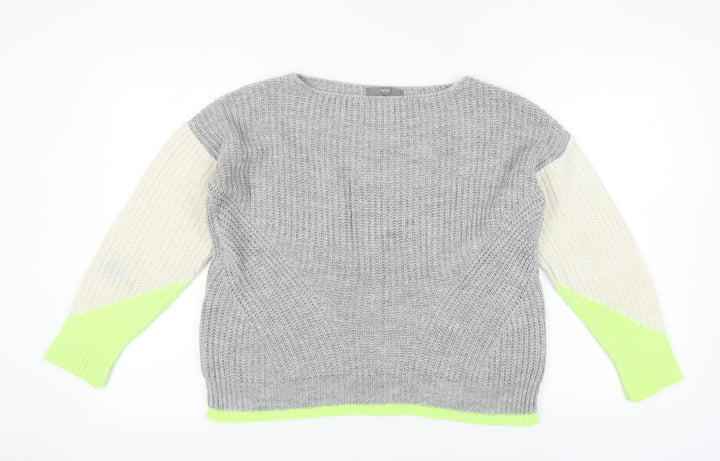 Next Women's Grey Pullover Jumper - Size S, Knit