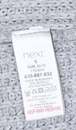 Next Women's Grey Pullover Jumper - Size S, Knit