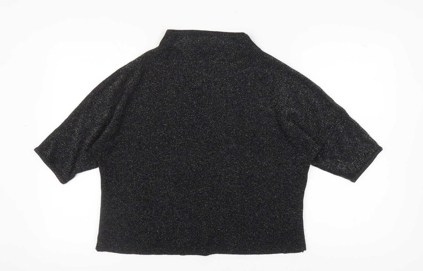 Next Women's Black Blouse Size 20 Viscose Metallic