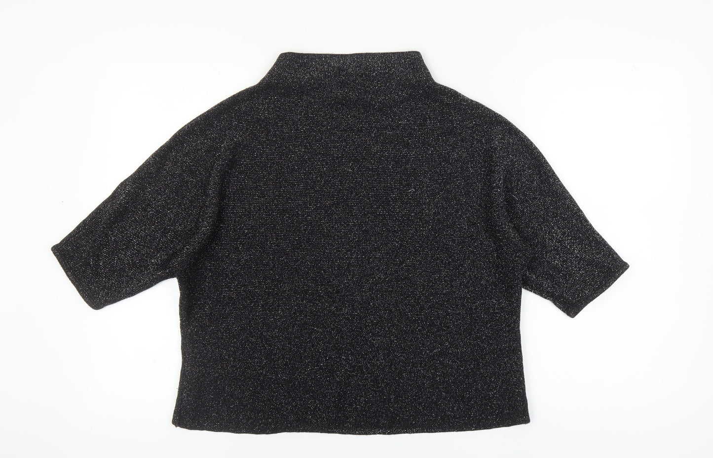 Next Women's Black Blouse Size 20 Viscose Metallic