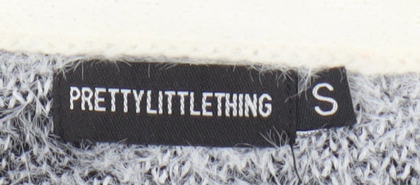 PrettyLittleThing Women's White Animal Print Cardigan S