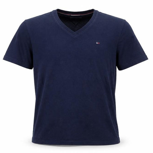 Hilfiger Denim Men's Blue V-Neck Short Sleeve T-Shirt M