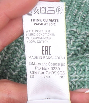 Marks & Spencer Women's Green Knit Jumper M