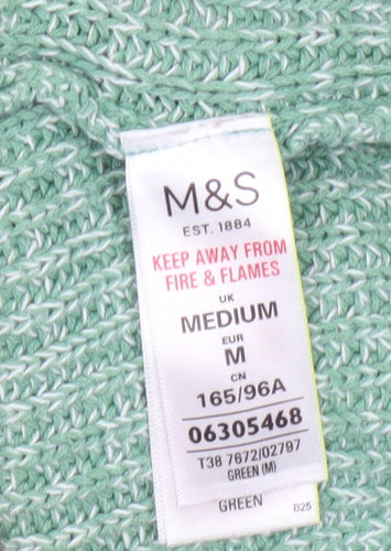Marks & Spencer Women's Green Knit Jumper M