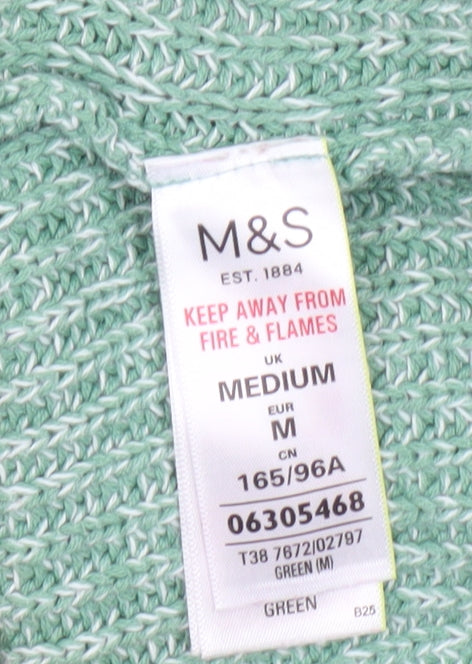 Marks & Spencer Women's Green Knit Jumper M
