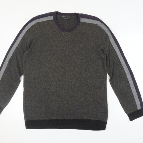Marks and Spencer Men's Green Pullover Jumper, Size L