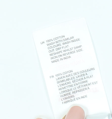 White Stuff Women's Blue Floral T-Shirt Dress UK 8