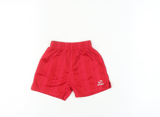 Sondico Boys Red Football Athletic Shorts 2-3 Years